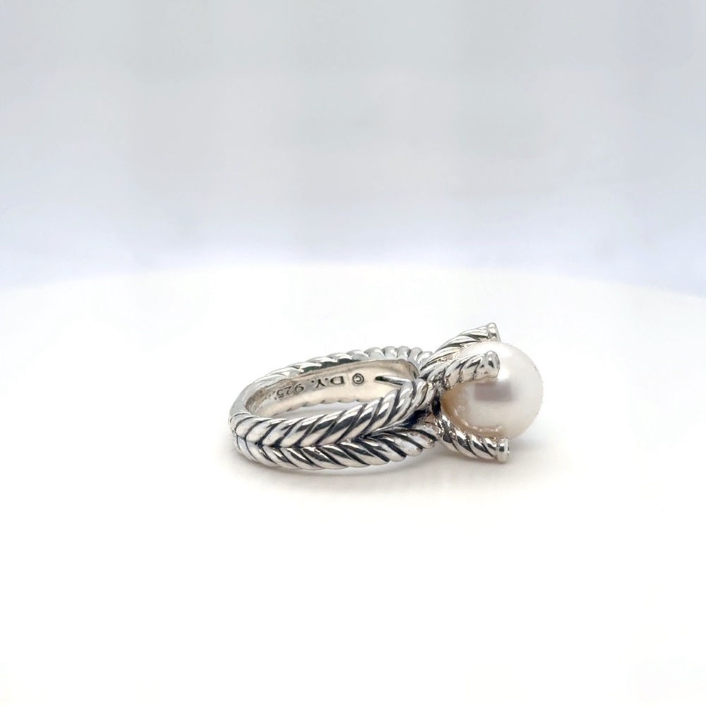 ✨David Yurman Cable Pearl Ring✨Size 7.5